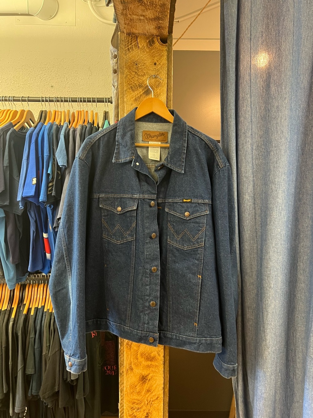 Vintage Wrangler Dark Blue Denim Jacket